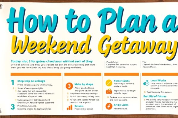 how to plan a weekend getaway
