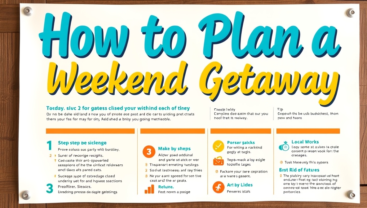 how to plan a weekend getaway