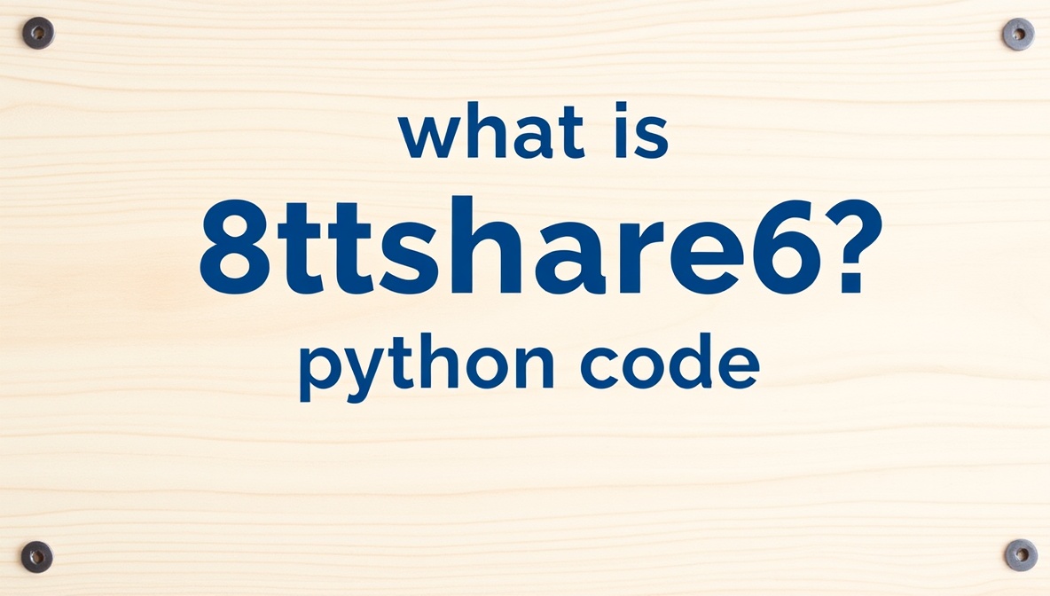 what is 8tshare6a python code