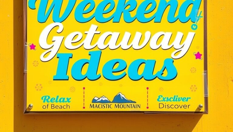Where to Go for a Weekend Getaway: Top Destinations and Ideas for Short ...